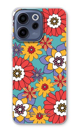 Retro Flowers - Blue