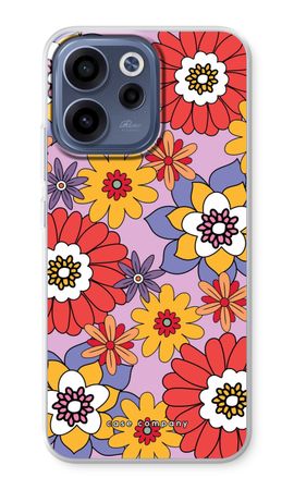 Retro Flowers - Purple