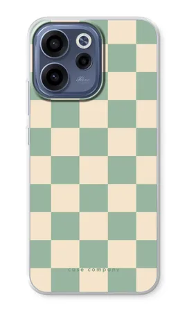 Checkered Mint, Oppo Reno15 F soft case