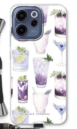 Violet cocktails