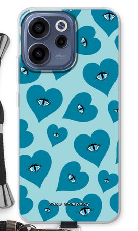 Blue heart eyes