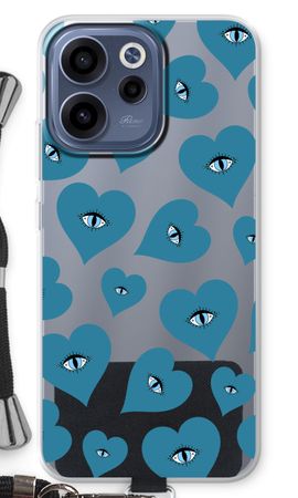 Blue heart eyes