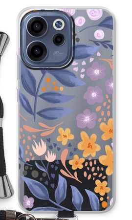Flowers with blue leaves