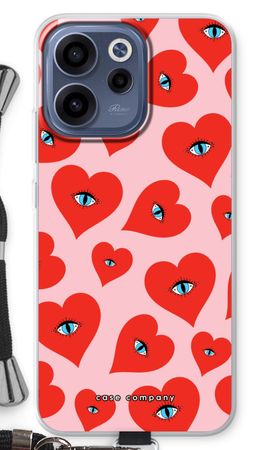 Red heart eyes