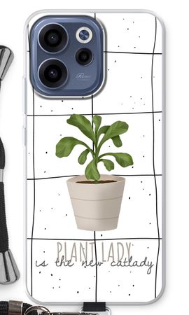 Houseplant on windowpane