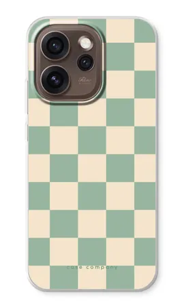Checkered Mint, Oppo Reno15 Pro Max soft case