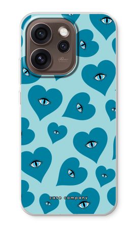 Blue heart eyes