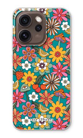 Retro Bloemen N°2 - Blauw