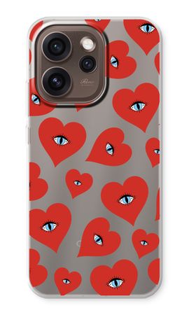Red heart eyes