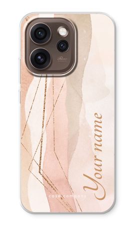 Gold Lines Namecase - Blush