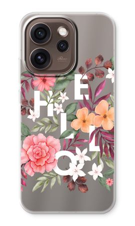 Hello in flowers