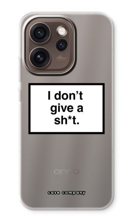 Don't give a shit