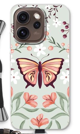 Schmetterling in einer blumigen Welt