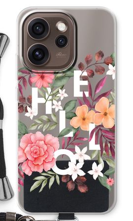 Hello in flowers