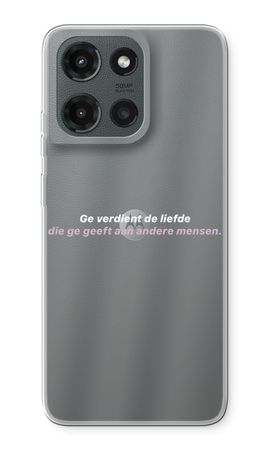 Ge verdient de liefde