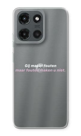 Fouten maken u niet