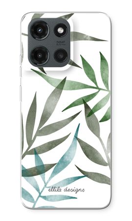 Tropical watercolor leaves