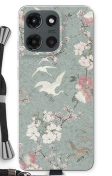 Japanese crane birds blossom