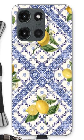 Blue tiles and lemons