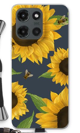 Sunflower and bees