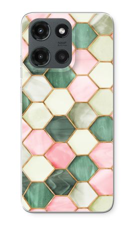 Hexagones en vitrail