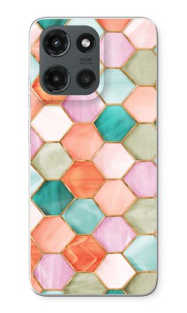 Hexagones en vitrail