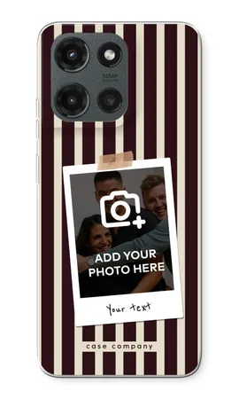 Polaroid - Retro, Miękkie etui Motorola Moto G (2025)
