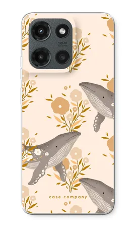 Floral Whales, Mehki ovitek Motorola Moto G (2025)