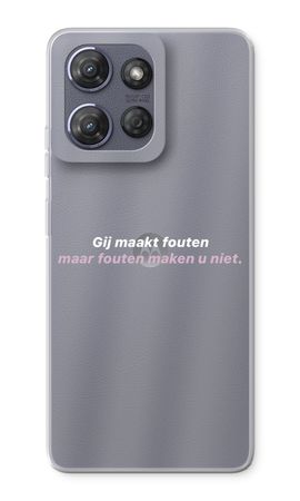 Fouten maken u niet