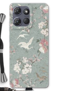 Japanese crane birds blossom