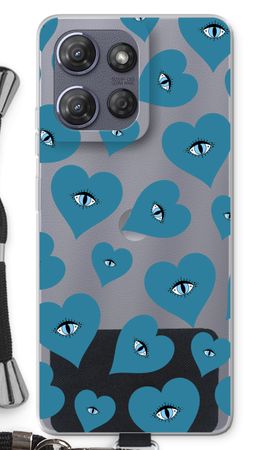 Blue heart eyes