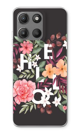 Hello in flowers