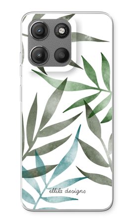 Tropical watercolor leaves