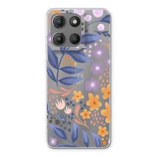 Flowers with blue leaves