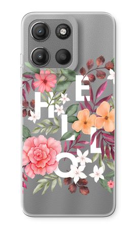 Hello in flowers