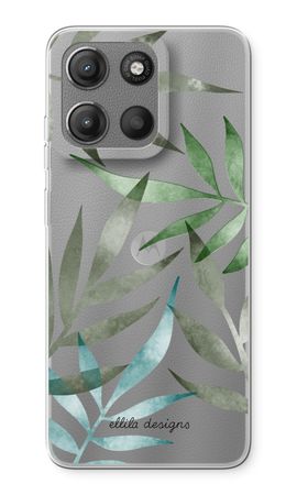 Tropical watercolor leaves