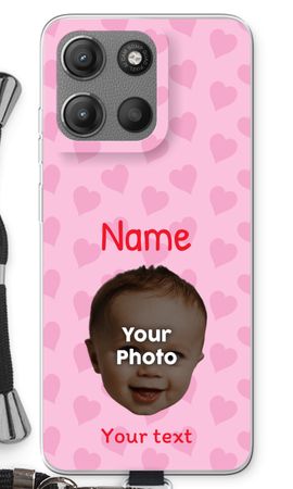 Personalisiertes Gesicht - Herzen N°2