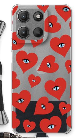 Red heart eyes
