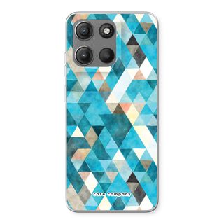 Färgade trianglar blå