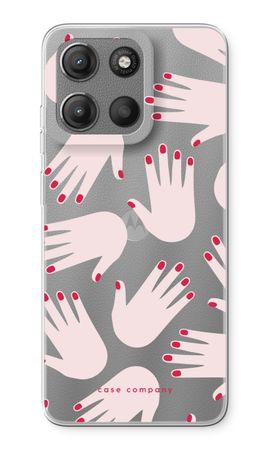 Hands pink