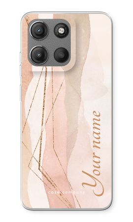 Gold Lines Namecase - Blush