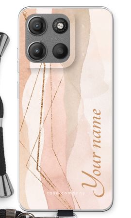 Gold Lines Namecase - Blush