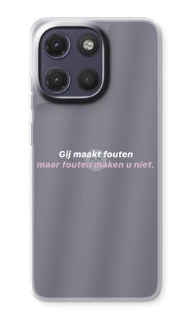 Fouten maken u niet