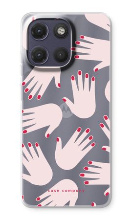 Hands pink