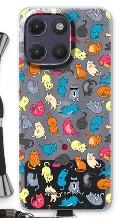 Colourful cats