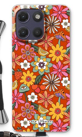 Fleurs rétro - Rouge