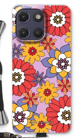 Fleurs rétro - violet