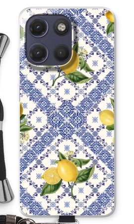 Blue tiles and lemons
