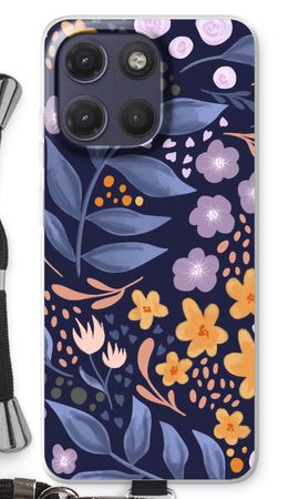 Flowers with blue leaves