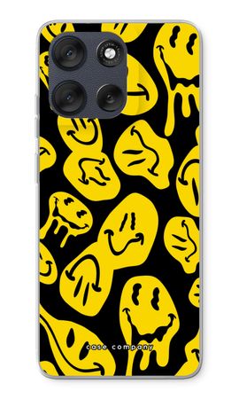 Schmelzendes Smiley-Gesicht - Gelb